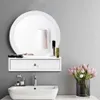 1pc 2-in-1 2 Specchio rimovibile per montaggio a parete o posizionato sul piano del tavolo, mensola galleggiante con cassetti, mobiletto del bagno sopra il lavandino