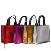 glitter butik väska laser återanvändbar shoppare väska kvinnor stor kapacitet rese handväska lady canvas väskor vagn tote retro shopper i6gy#