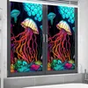 Pegatinas de ventana Película para privacidad Conjunto de calcomanías de vidrio vintage Decoración para el hogar Fácil de instalar Colorido con cocina ultravioleta