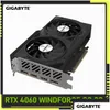 بطاقات الرسومات Gigabyte Geforce RTX 4060 Windforce OC 8G Card 8GB 128-bit PCI-E 4.0 GDDR6 Video Double Compan