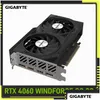 Grafische kaarten Gigabyte Geforce Rtx 4060 Windforce Oc 8G-kaart 8Gb 128-Bit Pci-E 4.0 Gddr6 Video Dubbele ventilatoren Overlocking Drop Delivery Otdlp