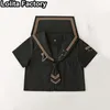 Gothic JK Matrozenpakje Japanse Vrouwen meisje uniform zwart Korte/lg Mouw Schooluniformen Geplooide lg rok college Uniform Set e6Hw #