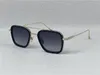 Ny modedesign man solglasögon 006 fyrkantiga metall- och acetatramar vintage stil UV400 skyddande utomhusglas med fodral