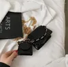 Axelväskor vintage super mini stenmönster handväskor akrylkedja kvinnor crossbody kvinnliga ins krokodilmynt läppstift plånböcker