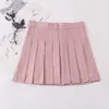 Casual JK Cott V-Neck Malha Colete Rosa Borda Design Camisola Define Saia Rosa Japonês Uniforme Escolar Anime Cos Trajes Mulheres d5MF #