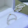 Klusterringar Grundläggande mångsidig stil Baby Pearl Ring med 2,5-3 mm riktiga sötvattenpärlor och 18K guldboll för enkel eller stapelbar bär