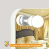 Luzes de vaidade de 1 unidade, espelho de maquiagem com 17 lâmpadas reguláveis e ampliação de 10X, modos de 3 cores, controle de toque, porta de carregamento USB, tipo c, decoração de mesa