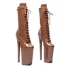 Танцевальная обувь Auman Ale 23 см/9 дюймов, пикантные экзотические экзотические женские туфли на высоком каблуке и платформе, вечерние женские ботинки на шесте 082