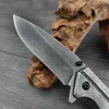 KS 1306BW Filter Flipper Folding Knife All-Steel Blackwash SpeedSafe Assisted Utility Survival EDC Hunting Defense Tools Tactical Manual Pocket Knives for Men