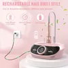 Nail Salon Tool rechargeable Manicure Pedicure Machine Low Vibration 35000RPM Professional Electric Nail Drill 240318