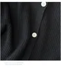plus Size Women's Bust 150 Spring Autumn Loose Cardigan V-Neck Sweater Knitted Coat Black Rose 5XL 6XL 7XL 8XL 9XL 150Kg e0LJ#