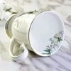 Mugs Chinese Style Chrysanthemum Creative Bone China Ceramic High Quality Coffee Milk Water Drinks Office Business Tea Cup