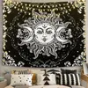 Tapestries Astrology Sun Moon Constellation Tapestry Wall Hanging Witchcraft Decoration Bedroom Celestial Beach Mat