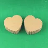 Party Decoration 6.5 X 6cm Kraft Paper Heart-shaped Mark Hand Draw Cardboard Label Clothing Garment Tags Words Blank Id Card 400 Pcs/lot