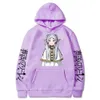 Anime Frieren Bead Journey's End Hoodie for Women Kawaii Tryckt Streetwear Autumn Winter Fleece Loose Plus Size Sweatshirts W7yd#