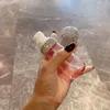 Förvaringsflaskor akryl parfym spray flaska bärbar diamant inlay press typ reser kosmetisk container transparent återfyllbar sprayer