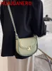 FI Designer Women's Bag Tote 2023 Nya Ctrast Saddle Shoulder Bags for Women Pu Leather Simple Crossbody Bag Fenale Totes K7D9#