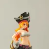 Anime Manga 17CM Desenho Animado Anime One Piece Nami PVC Action Figure Brinquedos Modelo Decoração 24329