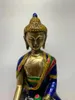 Decoratieve Beeldjes 20 cm Prachtige Zuiver Koper Cloisonne Gesneden Sakyamuni Boeddhabeeld Amitabha