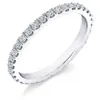 Anéis de casamento DEZO Moissanite Eternity Wedding Band Brilhante Rodada 2mm D Cor Anéis de empilhamento para mulheres 925 joias de prata esterlina 24329