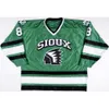 24S 8 Mike Commodore Dakota del Norte Fighting Sioux HOCKEY JERSEY Bordado para hombre Cosido Personaliza cualquier número y nombre Jerseys