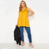 Plus Size V-hals Zomer Elegante Lgline Vest Top Vrouwen Casual Sleevel Swing Tuniek Tank Geplooide Detail Flare Top Blouse 8XL Y9dv #