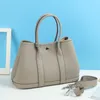 100% cuir véritable sac à main de luxe en cuir de vache sac fourre-tout de marque de haute qualité Garden Party femmes sac à bandoulière châle sangle J6T2 #