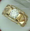 Bandringar 1st lyxiga kvinnor ring metall snidande guldfärg inlagd zirkonstenar par ring brud engagemang bröllop smycken t240330