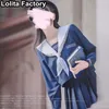 65 cm rok Uniform Sets Japanse Vrouwen meisje JK uniform pak Korte/lg Mouw Schooluniformen Geplooide lg rok Matrozenpakje W5Cb #