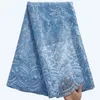 SJD LACE Ultimo tessuto di pizzo di maglia francese con pietre di alta qualità 5 anni di tulle africano per cucire abiti da festa di lusso 240326