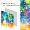 Window Stickers Intusible Ink Transfer Sheet 12 "x 10"/19 "/39" Galaxy SubliMation Paper för Cricut Mug Diy T-Shirts Coasters Tote Bags