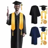 Graduati Gowns College Graduati CapsユニフォームセットTassel Stole 2024 Seal Seal European American Style for Bachelor Y24y＃