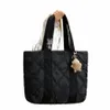 Fi Diamd Check Down Material Bag Women Bor Duża pojemność S Commuter Shop Bag Student Bookbag 01-SB-IRLGSS F9MG#