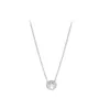 Äkta S Sterling Sier Fit Couple Rose Gold Classic Elegant Necklace Set Diy Love Heart Blue Critte Charm för pärlor Charms