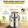 VeVor 3/5/8 Gal Water Alkohol Distiller Copper Wine Making Boiler Multi Home DIY Brewing Distilling Kit For Fruit Wine Brandy