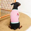 Ropa para perros Ropa de verano con estampado de sandía en tejido elástico y transpirable