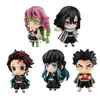 Anime manga 5 szt./Zestaw anime demon figurka q.ver Kimetsu no yaiba nezuko tanjirou Zenitsu Pvc Model Figur