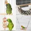 Other Bird Supplies Perches Pet Swing Cage Standing Hanging Parrot Toys Ladders Chewing 8pcs/set Accessories Hammock Climbing Wooden