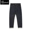 Jeans pour hommes RT 14 oz One Wash Original Deep Blue Micro Cone Jeans Mens Warehouse Original Denim Selvedge Pantalon Slim Crayon PantsL2403