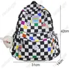 fi New Lady Lattice Travel Carto Bag Female Plaid Cute College Backpack Trendy Women Bag Girl Cool Kawaii Laptop Backpack K3IA#