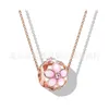 Jiaduola S925 Pan Pure Sier Rose Gold Naszyjnik Balon Balon Dream Catcher Pustek