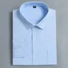 Erkekler Elbise Gömlek Pamuk Erkekler Klasik Uzun Kollu Gömlek Düzenli Cep Uygun Resmi İş İş Ofisi Gündelik Düğme Beyaz Sosyal 8xl