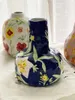 Vases Super Beautiful Pure Hand Painting Pinched Irregular Art Ceramic Flower Vase Living Room Decoration Decor Slight Flaw