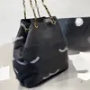 Bolsa de ombro feminina elegante 44 cm lona bordada sacola de compras clássica grande crachá estampa luxuosa bolsa nas axilas matelassê corrente bolsa crossbody bolsas de viagem Sacoche