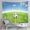 Tapisserier Fotboll Tapestry Sports Stadium Soccer Sport Fans Art Home Living Room Bedroom Decor Wall Hanging