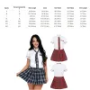 2023 Japanse School Meisje Uniform Pak Wit Korte Mouw T-shirt Top Plooirok Cosplay Koreaanse Meisjes Student Kostuum Set O8l0 #