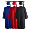 Costume accademico Lavare a secco con cappello morbido 2023 unisex adulti laureati costume laureati costume foto puntelli n54p #