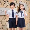 Uniformi scolastiche giapponesi in stile coreano Summer Girls Gonna torbata Camicia bianca Fi Boy Suit E1lr #