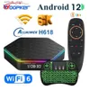 Set Top Box Woopker 2023 TV Box T95Z PLUS Lettore multimediale Android 12 6K 2 GB 16 GB Allwinner h618 WiFi 6 Dual WiFi BT Smart TV Box 4 GB 32 GB 64 GB Q240330