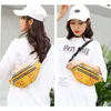 Midjepaket Fanny Banana Holographic Bags Women Belt Bag Mey Phe Holder Travel Beach Daypack Hip Bum Laser Hologram 2020 63ZG#